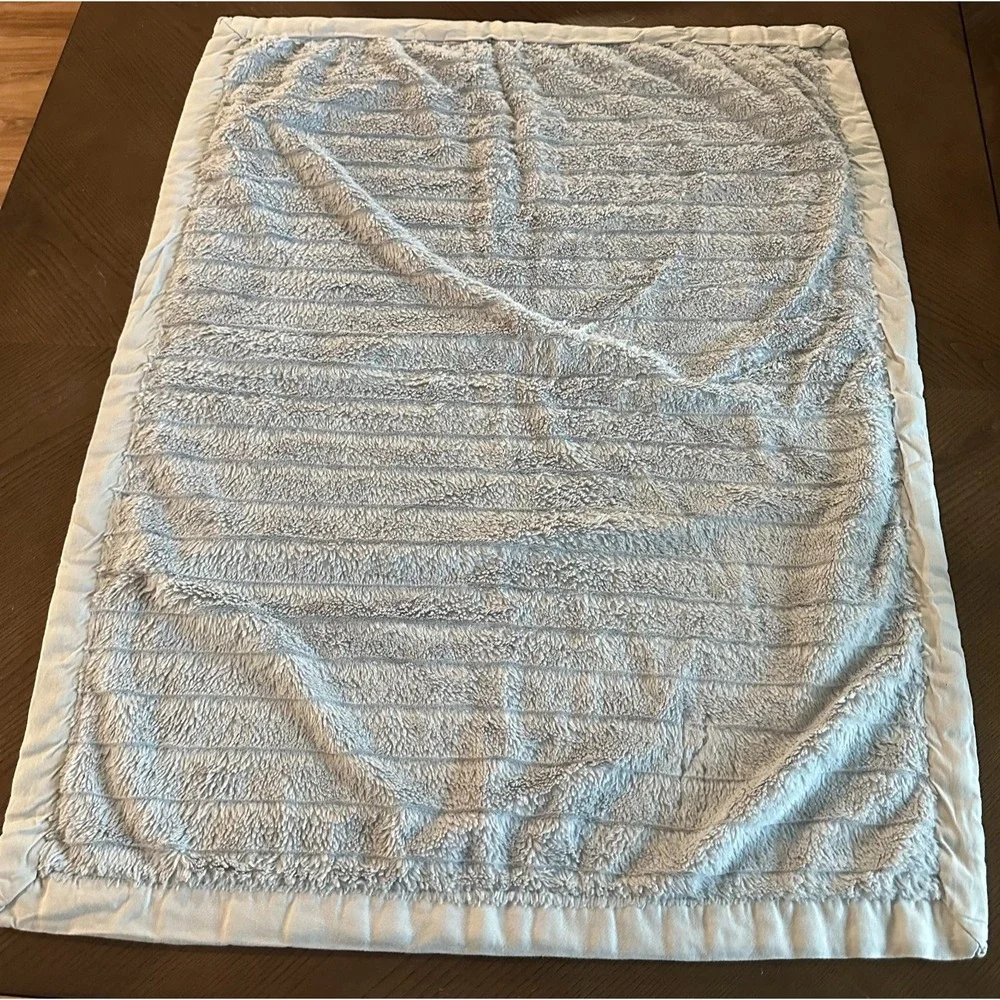 Monique Lhuillier Pottery Barn Kids Gray Soft Baby Lovey Blanket 30'' x 40